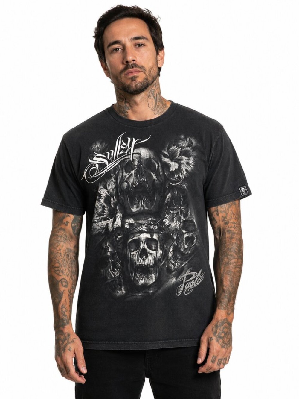 Sullen Art Collective Skull Graphic Tee Shirt